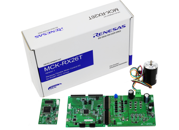 瑞萨电子RX26T电机控制套件允许