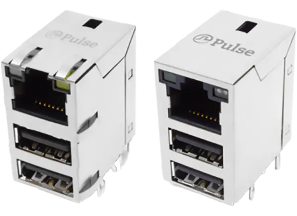 Pulse Electronics USB RJ45/双Combo连接器模块