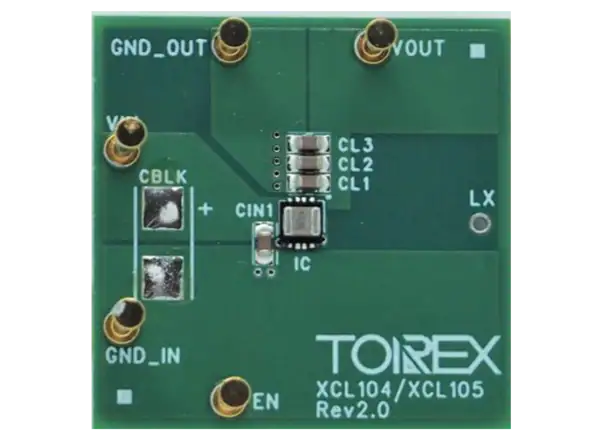 Torex Semiconductor XCL105评估板