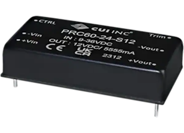 CUI公司PRC40W/60W DC-DC转换器